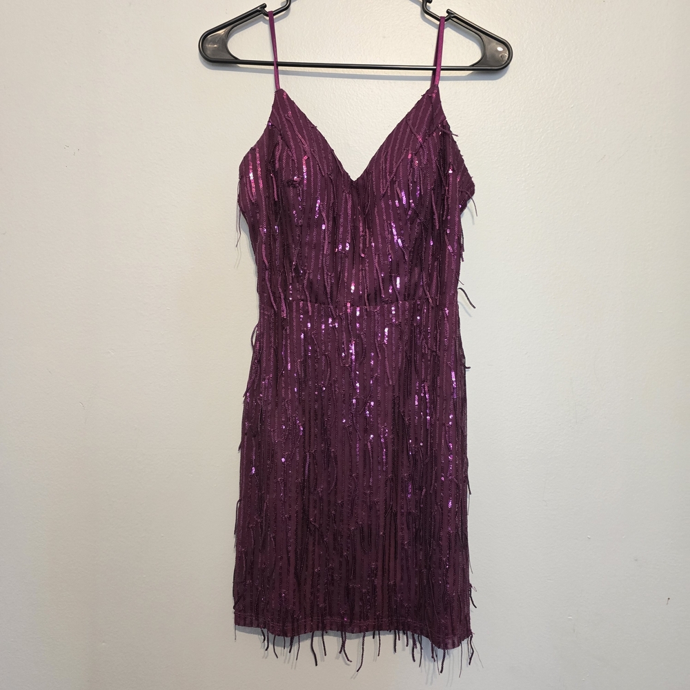🌟 City Studio Purple Sequin Dress